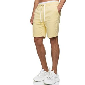 Indicode Heren Kendari Chino Shorts | Korte broek van 80% katoen Golden Haze M