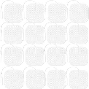 48 stuks Tens elektrodenpads, 4 x 4 cm navulset zelfklevende gelelektroden pads, zelfklevende elektroden, Tens apparaten elektroden, zelfklevende reservepads, geschikt voor Tens-apparaten en