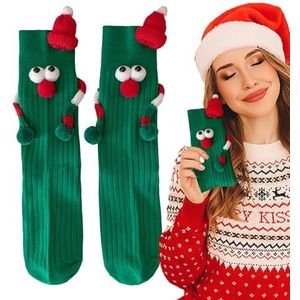 Handen vasthoudende sokken, elastische magnetische sokken cartoon zacht schattig, grappig kerstartikel, kerstcadeau voor verjaardag, winter, Valentijnsdag, Kerstmis