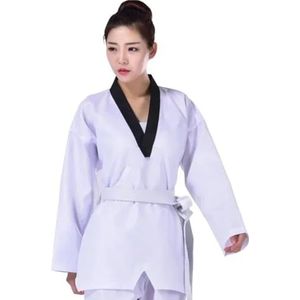 Karate vechtsportkleding Judo Gi Karate Taekwondo Kung Fu Trainingswedstrijd Meerdere Maten Multicolor(White,180cm)