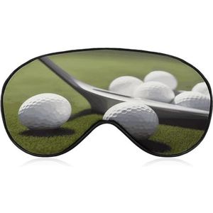 Golfslaapmasker, zacht en comfortabel, nachtslaapmasker, gezichtsknuffelend, gewatteerde oogbedekking met verstelbare band voor diepe rust, reizen, ploegendienst