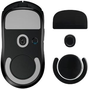 kwmobile muis voeten sticker geschikt voor Logitech G PRO X Superlight 2 - Computermuis glijder - Stickers in zwart