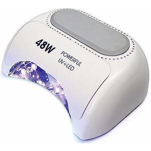 UV-nagellamp, LED UV Nail Lamp Dual Chip UV + LED Lamp 48W Quick Curing Nail Droger Digitale Timing Hand sensor Vernis Stollen Manicure Machine