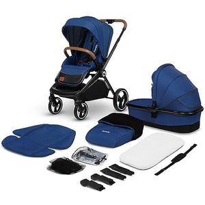 LIONELO Mika 2in1 combi-kinderwagen. Buggy - wieg, wandelwagen. Regenhoes, Schouder riem, matras, regenhoes, voetenzak, waterdicht materiaal, muggennet, rubber wielen, babyreissysteem