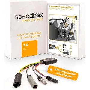 Speedbox E-Bike 3.0 Tuning Bosch Pedelec motoren met werkelijke snelheidsweergave. Compatibel met alle Bosch motoren 2020 (2014-2020).