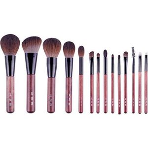 Make-up borstel-The Sky Blue 11 Stks Super Soft Fiber Makeup Borstels Set-Hoge Kwaliteit Face & Eye Cosmetische Pennen-Synthetische Haarborstel Cleaner voor make-upborstels