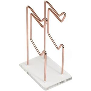 ARFUKA 2-Tier Universele Game Controller Headset Houder Stand Dual Controller Houder Gaming Accessoires Voor Desktop Gamer Rose Goud