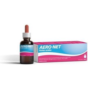 AERO-NET Druppels | Gastro-intestinale ontlasting door gassen, zonder conserveringsmiddelen, glutenvrij, suikervrij (100 ml)