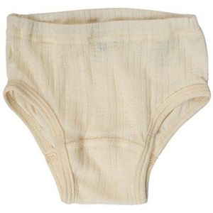 Cosilana, Kinderslip/onderbroek met hoge beenuitsnijding, 45% KBA katoen, 35% kbT wol, 20% zijde, naturel, 92 cm