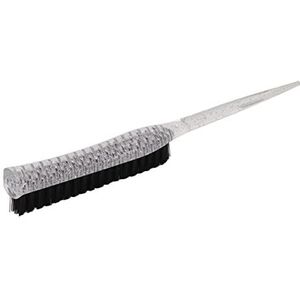 Rugkamborstel, Nylon Draagbare Haarplaagborstel voor Thuis (Zilver)