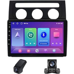 Android 13 Autoradio geldt voor Volkswagen Touran 1 2003-2010 10 inch Touchscreen Autoradio met Wireless Carplay Android Auto Navi GPS Bluetooth FM/RDS Radio+Telecamera Achterkant(B,NF-1)