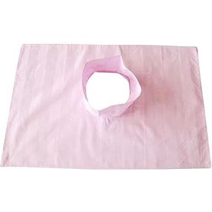 Massagetafel afdeklaken met gezichtsgat voor schoonheidssalon spa massagetafels roze