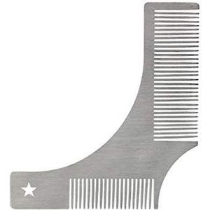 RVS Baard Styling Vormende Kam Heren Baard Sjabloon Kam Baard Trimmer Tool, Perfecte Lijnen & Symmetrie