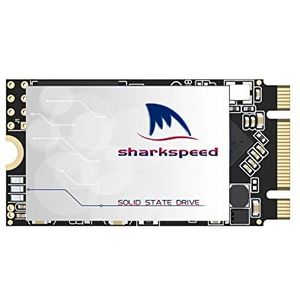 SSD M.2 2242 64GB SHARKSPEED Plus M2 NGFF (22x42mm) 3D NAND SATA III 6 Gb/s, Interne Solid State Drive voor Desktop PC Laptop (64GB, M.2 2242)