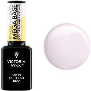 Victoria Vynn Mega Base Gel nagellak, hybride, UV, LED, voor harde en lange nagels, 15 ml, koudroze