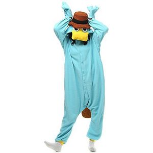 LABULA Dier Jumpsuit Onesie voor volwassenen Dieren Pyjama,A-blauw,L