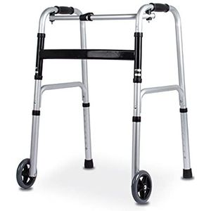 Rechtopstaande Rollator Walker Opstaande Rollator Walker Rollende Mobiliteit Loophulpmiddel Geschikt voor Buiten In hoogte verstelbaar Geschikt voor Verlamming Handicap en Beperkte Mobiliteit