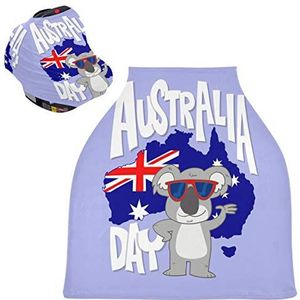 Koala Autostoel-luifel, blauwe Australië, baby-autostoeltje, overkapping, kinderwagenhoes, winkelwagenhoes, borstvoedingbescherming, voor kleine kinderen