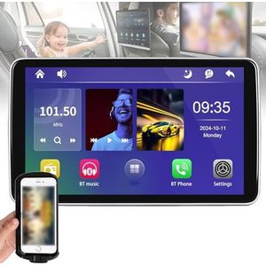 Autohoofdsteun-tv Met Touchscreen, Schermweergave Op De Achterbank Van De Auto, Autoradio, Ondersteuning Voor Meerdere Verbindingsmethoden
