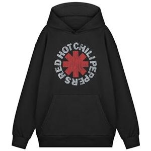 Vanilla Underground Red Hot Chili Peppers Unisex Zwart Logo Hoodie | Red Hot Chili Peppers Graphic Sweatshirt | Chili Peppers Sweater met capuchon voor mannen en vrouwen | Rock Band Kleding