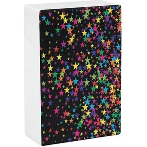 Bright Stars Confetti Sigaret Case Houder Doos Regular Size voor Mannen Papa