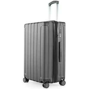 HAUPTSTADTKOFFER Q-Damm - middelgrote koffer met harde schaal, TSA, 4 wielen, ruimbagage met 6 cm volumevergroting, 68 cm, 89 L, Grafiet
