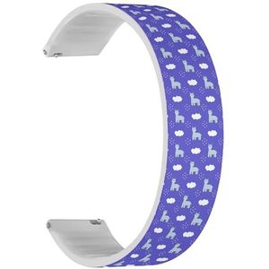 Solo Loop Band Compatibel met Garmin Fenix 7/7 Pro, Fenix 6/6 Pro, Fenix 5/5 Plus, Epix (Gen2) / Epix Pro (Gen2) (Rode Pandas Bamboe) Quick-Release 22 mm rekbare siliconen band band accessoire,