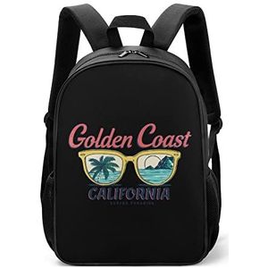 Vintage Golden Coast California Lichtgewicht Rugzak Reizen Laptop Tas Casual Dagrugzak voor Mannen Vrouwen