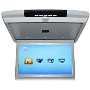 Draagbare dvd-speler voor videospelers op hoofdsteunen in auto's Auto Dak Mount Monitor 17 Inch HD Lcd-scherm Auto Video Player MP5 Display 1080 P Auto Plafond TV USB FM HDMI Speaker Link met HD-roter