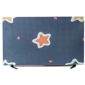 Tv-afdekkingen voor buiten, eenvoudige elastische tv-afdekking, stofkap, huishouden, 100/127/140/140/165 cm, plat oppervlak, geschikt voor lcd-televisie, voor buiten, tv-beschermingsbehuizing (04,65