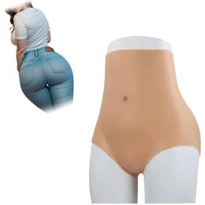 Adima Siliconen Billen Slip Heupvergroter Damesondergoed Billenvormer Controle Driehoekige Shorts voor Cosplay Kleding,ivoor,one size