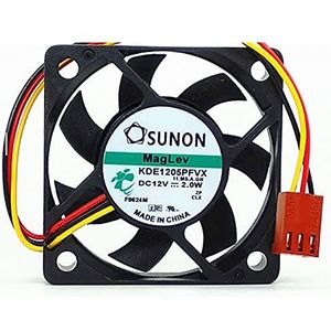 Original KDE1205PFVX 5010 5CM 12V 2.0W 3wire 3Pin ultra-quiet cooling fan