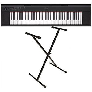 Yamaha NP-12 Digitale Piano - Zwart Met X Stand NP12