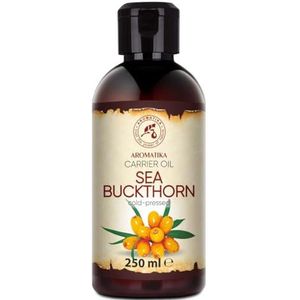 Duindoornolie 250ml - Hippophae Rhamnoides - Koudgeperst - Duindoornolie - Puur & Natuurlijk - Draagolie - Voedende Olie - Lichaamsolie - Voor Huidverzorging - Gezicht - Lichaamsverzorging