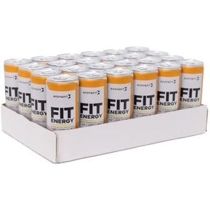 Body&Fit energie drank Fit Energy BCAA drankje zonder suiker Orange 6000 ml (24 Blikjes)