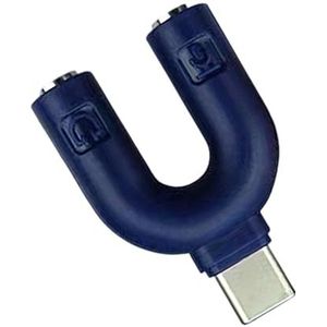 JAMNGHB Dubbele Hoofdtelefoon Adapter U-vormige Connectoren Voor Smartphones Tabletten Maakt Gedeelde Playbacks Clear Voice Chatten Dubbele Adapter