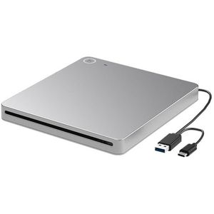 Externe USB3.0 DVD-brander Type-C-interface CD +/- RW optische drive-brander Draagbare CD/DVD-ROM-speler for pc en laptop