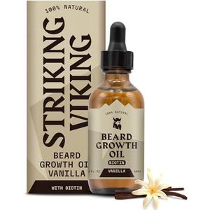 Striking Viking Baardgroeiolie met biotine – vanille, 2 fl oz (1 stuk)
