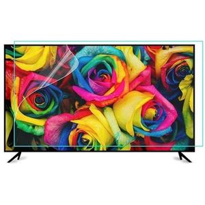 VSHENG 32-70 Inch TV-schermbeschermer Anti-verblinding Frosted Anti Blauwlichtfilm, Scherm Filter Radiatie Bescherming LCD-schermbeschermfolie voor LCD-LED OLED HDTV(55 inch 1211x682mm)