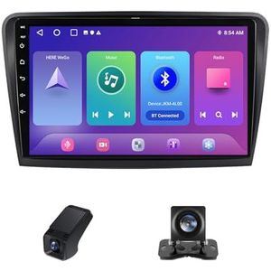 Android 13 Autoradio geldt voor Skoda Superb 2 B6 2008-2015 10 inch Touchscreen Autoradio met Wireless Carplay Android Auto Navi GPS Bluetooth FM/RDS Radio+Telecamera Achterkant(NF-1)