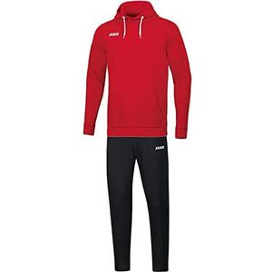 JAKO - Basisjoggingpak Met Sweatshirt Met Capuchon, Uniseks-Volwassene, Rood, 4XL