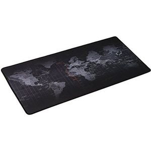 Big Mouse pad, EONANT Extended Gaming Muismat 900x400x2mm Anti-slip rubberen muizen pads met genaaide randen waterdicht (World Map)