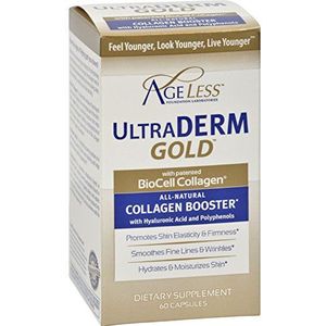 Ageless Foundation Laboratories Ultra Derm Gold - Natural Collagen Booster 60 caps