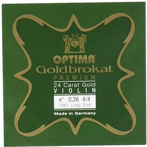 OPTIMA Goldbrokat 24K GOLD Premium Viool E1 0.26 Loop Einde 4/4
