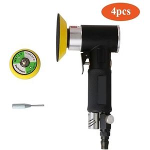 Air Sander Mini Polijstmachine 2 ""/3"" Pneumatisch Gereedschap Slijpmachine Set Air Tool for Auto Polijsten Waxen roest Verwijderen Uso multiuso(C-4pcs)