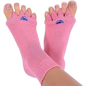 Happy Feet originele voet uitlijning sokken met scheider ROZE (L)