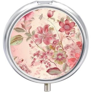 Britse Landelijke Stijl Pillendoos Mini Pillen Case Pocket Pil Case voor Mannen Reizen Pillendoos Leuke Pil Organizer 3 Compartiment Geneeskunde Pil Organizer Pil Container Pillenhouder