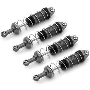 IWBR 4 stuks Schokdemper Demper for SCY 16101 16102 16103 1/16 RC Auto Upgrades Onderdelen Accessoires (Size : Dark Grey)