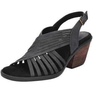 Bella Vita Dames Gena sandalen met hak, zwart, 44 EU X-Weit