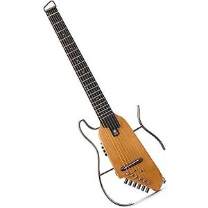 Reisgitaar Headless Silent Guitar Verwijderbare Frames Ultralichte Akoestische Elektrische Gitaar Draagbare Elektrische Gitaar (Color : Maple)